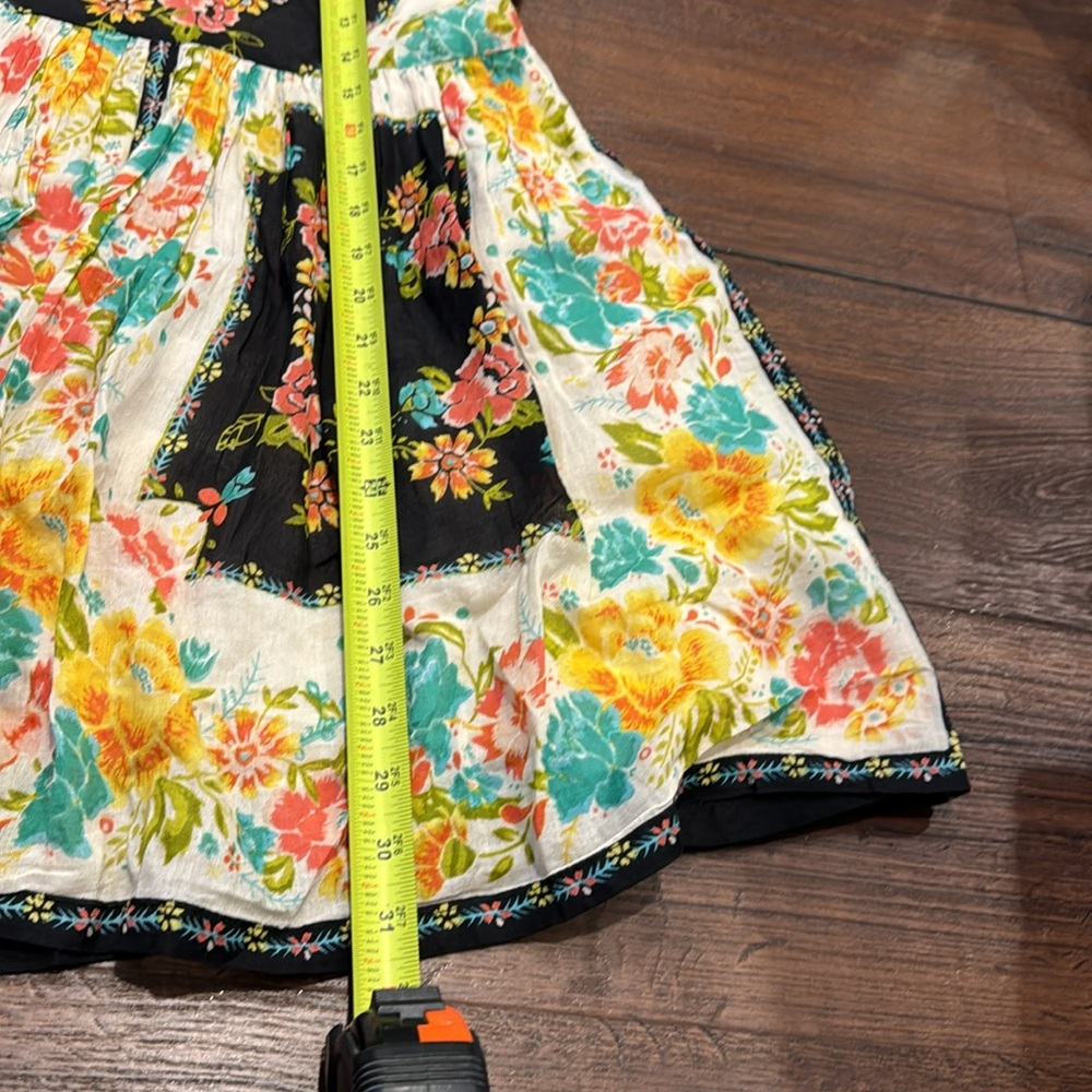 Ecote Pre Loved Boho colorful with open back lined with adjustable Straps Dress. - Picture 10 of 10
